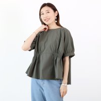Aletta vita/アレッタ ヴィータ Aletta vita T/Cギャザー2WAYブラウス/508357979