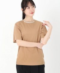 STRAWBERRY FIELDS/ストロベリーフィールズ STRAWBERRY FIELDS クランプルパールネックTシャツ/508358238