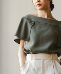 NOBLE/【洗える】スクエアケープスリーブブラウス/508358247