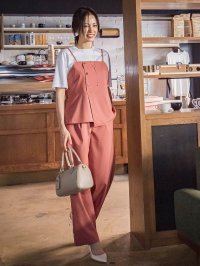 LAUTREAMONT/ロートレアモン LAUTREAMONT サテンコードワイドパンツ≪セットアップ対応/洗濯機で洗える≫/508358434