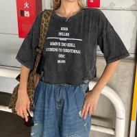 non-hedge/ノンヘッジ non－hedge ダメージブリーチショートTシャツ/508358458