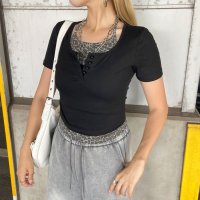 non-hedge/ノンヘッジ non－hedge ヒョウ柄アンサンブル風トップス/508358465