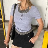 non-hedge/ノンヘッジ non－hedge ヒョウ柄アンサンブル風トップス/508358465