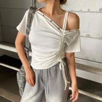 non-hedge/ノンヘッジ non－hedge リベットワンショルダートップス/508358467
