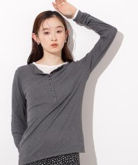 N Natural Beauty Basic/ヘンリーネックシアーカットソー/508354183