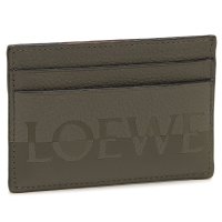 LOEWE/ロエベ LOEWE カードケース シグネチャー プレーン ロゴ カーキグリーン レディース LOEWE C314322X01 4158/508358489