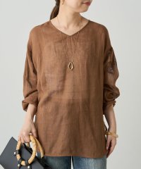 【Loungedress】メッシュリネン2WAYルーズプルオーバー