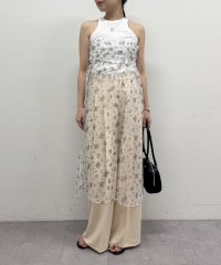 PAL OUTLET/【Loungedress】フラワーオーガンジーキャミワンピース/508359072