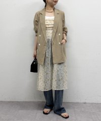 PAL OUTLET/【Loungedress】フラワーオーガンジーキャミワンピース/508359072