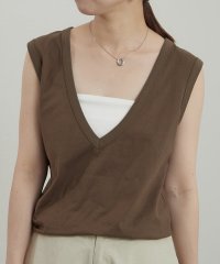PAL OUTLET/【earthy_】Vネックノースリーブ/508359154