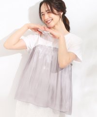 SHOO・LA・RUE　DRESKIP/シューラルー／ドレスキップ SHOO・LA・RUE/DRESKIP 【シューアイス】異素材ドッキングトップス/508359279