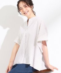SHOO・LA・RUE　DRESKIP/シューラルー／ドレスキップ SHOO・LA・RUE/DRESKIP ラメストライプポンチョ風シャツ/508359285