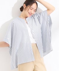 SHOO・LA・RUE　DRESKIP/シューラルー／ドレスキップ SHOO・LA・RUE/DRESKIP ラメストライプポンチョ風シャツ/508359285