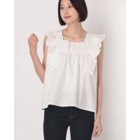 STYLEBLOCK/スタイルブロック STYLEBLOCK ブロードノースリーブフリルブラウス/508359412