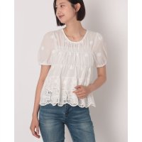 STYLEBLOCK/スタイルブロック STYLEBLOCK シャーリングパフスリーブブラウス/508359418