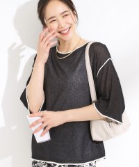 SHOO・LA・RUE Cutie Blonde/キューティーブロンド Cutie Blonde 【2点セット】カノコ編み配色半袖ニット×タンクトップセット/508359704