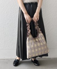 SHIPS Colors WOMEN/《予約》SHIPS Colors:ベロア チェック トートバッグ◆/508359822