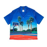 APPLEBUM/アップルバム APPLEBUM APPLEBUM ”Palm Basketball Court” Aloha Shirt（アップルバム ”パーム バスケットボー/508359964
