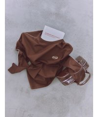 emmi atelier/emmiロゴロングTシャツ/508360019