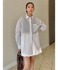 emmi atelier/シアーストライプシャツ/508360022