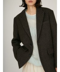 emmi atelier/ウールチェックジャケット/508360027