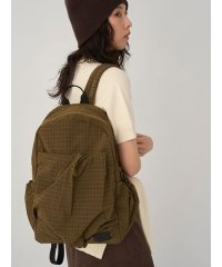 emmi atelier/ボックスチェックギャザーボディーバックパック/508360054