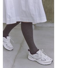 emmi atelier/コットンリブハイソックス/508360061