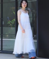 Ampirula/アンピルーラ Ampirula チュールティアードロングワンピース/508360449
