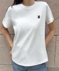 LOWO/ロワ LOWO 綿混選べる2タイプワンポイント刺繍シンプルTシャツ カットソー/508360693