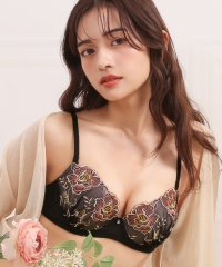 Mon cher pigeon*/モンシェルピジョン Mon cher pigeon* 『軽い着け心地×ふんわりバスト』ブラジャー＆ショーツセット Tea Rose 【返品不可商品】/508360710