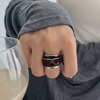 Forcement/フォースメント Forcement 存在感のあるレイヤーメタルリング/508361088