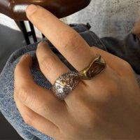 Forcement/フォースメント Forcement 存在感のある彫刻リング/508361089