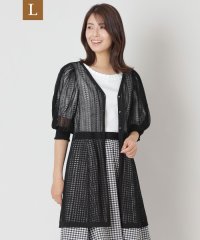 TO BE CHIC(L SIZE)/【L】透かし編み ミドルニットカーディガン/508343775