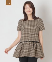 TO BE CHIC(L SIZE)/【L】ギンガムチェック チュニック/508343779