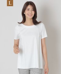 TO BE CHIC(L SIZE)/【L】タックリボン＆ビジューネック　チュニック/508343783