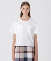 BLUE LABEL CRESTBRIDGE/タイプライターカットコンビブラウス/508344036