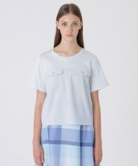 BLUE LABEL CRESTBRIDGE/タイプライターカットコンビブラウス/508344036