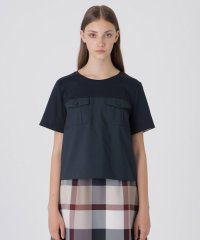 BLUE LABEL CRESTBRIDGE/タイプライターカットコンビブラウス/508344036