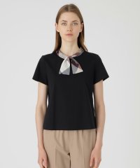 BLUE LABEL CRESTBRIDGE/ピマコットンプレーティング天竺ボウタイカットソー/508344042