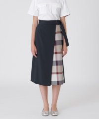BLUE LABEL CRESTBRIDGE/ハイカウントナノパーシャルチェックガウチョパンツ/508344045