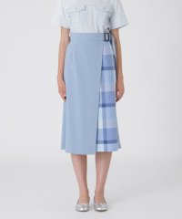 BLUE LABEL CRESTBRIDGE/ハイカウントナノパーシャルチェックガウチョパンツ/508344045