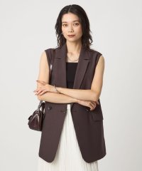 green label relaxing/ツイードライク ジレ －マシンウォッシャブル・帯電防止－/508359330