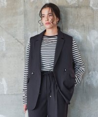 green label relaxing/ツイードライク ジレ －マシンウォッシャブル・帯電防止－/508359330