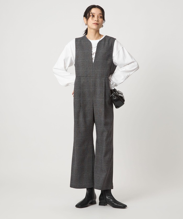 green label relaxing　ベア オールインワン size SHORT/TALLあり］ベア オールインワン ―ストレッチ―