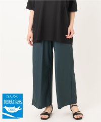 eur3/【大きいサイズ/接触冷感】ナイロンストレッチワイドパンツ/508361606