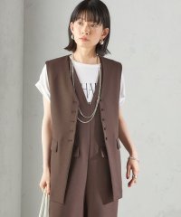 SHIPS WOMEN/《予約》〈手洗い可能〉ハイカウント ダブルクロス ジレ/508361736