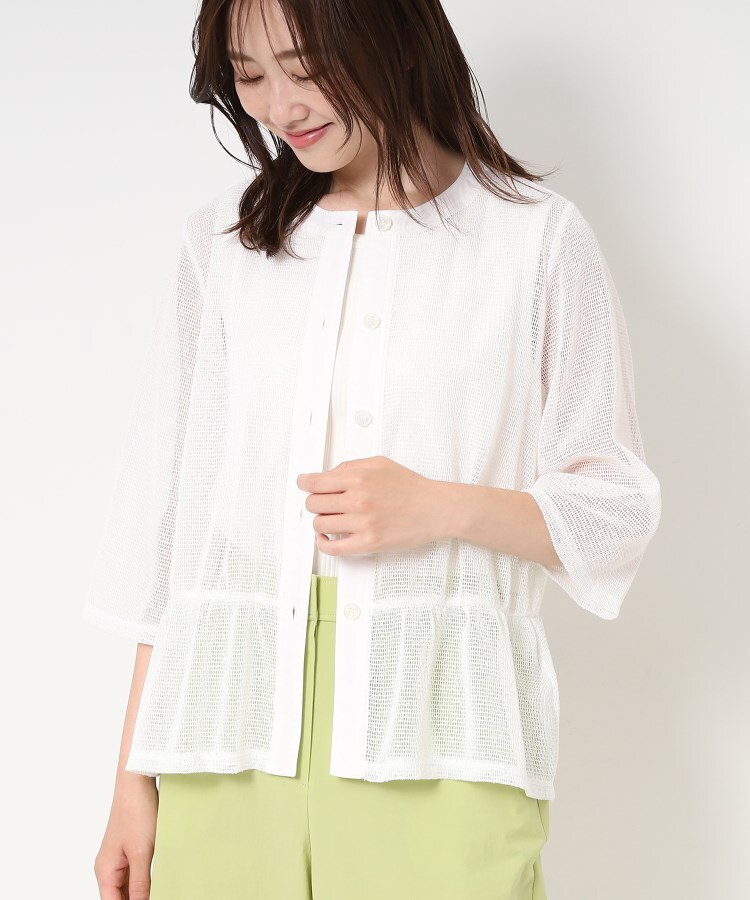 新品☆トラサルディ　麻メッシュ　シャツジャケット　レディース　４２　L 洗える】ドライメッシュジャケット(508361776) | CORDIER