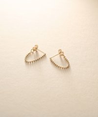 COCOSHNIK ONHITSCH/ココシュニック オンキッチュ COCOSHNIK ONKITSCH K10カットボールチェーン フープピアス/508361796