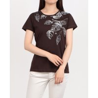 RINASCIMENTO/リナシメント RINASCIMENTO リーフプリントTシャツ/508361884