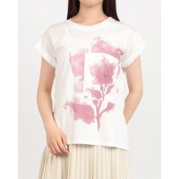 RINASCIMENTO/リナシメント RINASCIMENTO フラワーペイントTシャツ/508361885